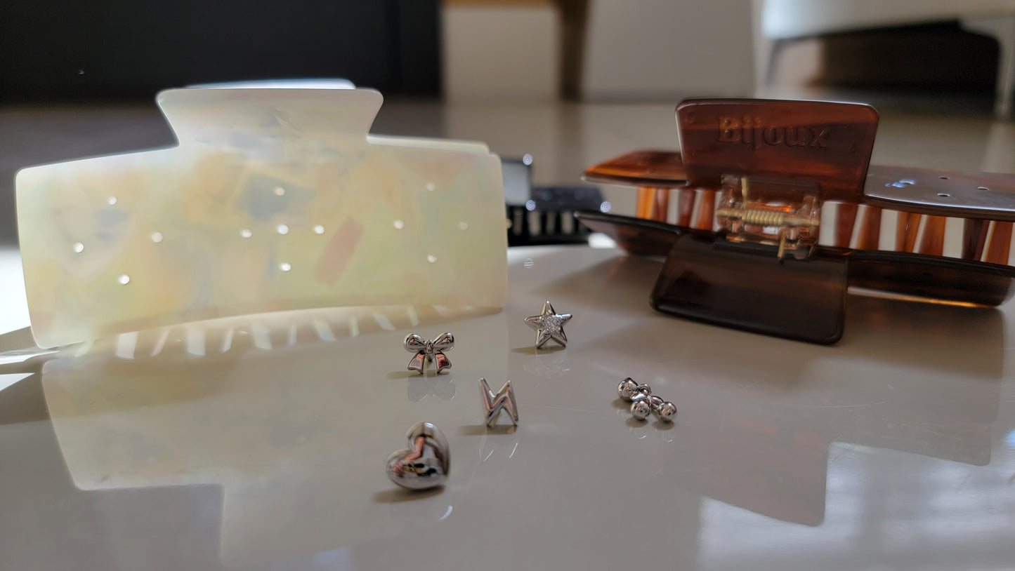 Your Favourite Claw Clip Essentials Set - Silver Edit